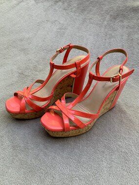 Antonio Melani Selmaa Platform Wedge Strappy T-Strap Sandals